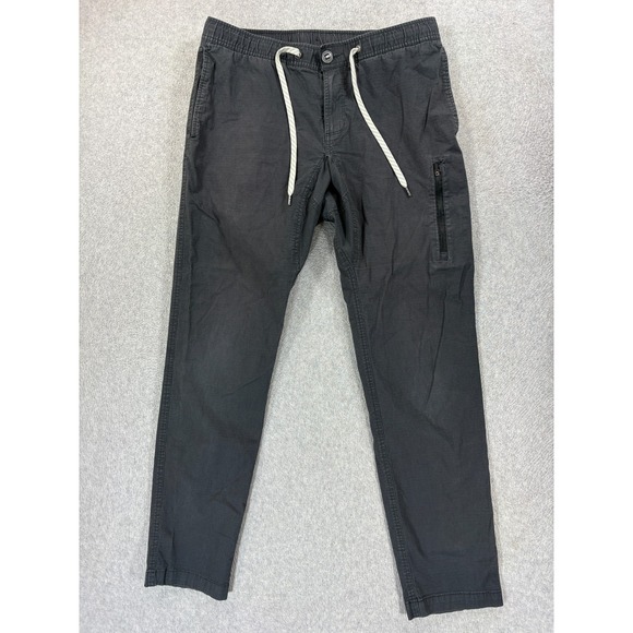 Vuori Ripstop Climbing Hiking Organic Cotton Pants (Men's Large) Gray